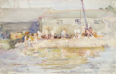 Quay Scamps by Henry Scott Tuke